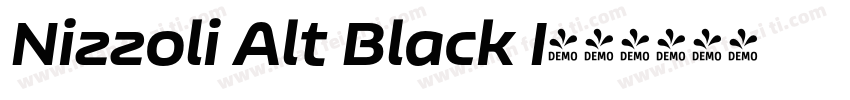 Nizzoli Alt Black I字体转换